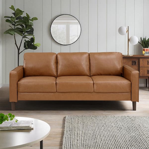 Lazzara Apollo 77 in. W Straight Arm Faux Leather Rectangle 3