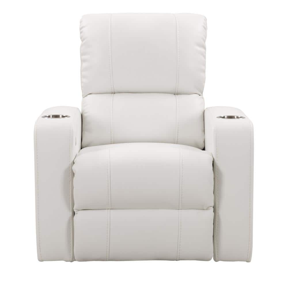 white swivel recliner chair