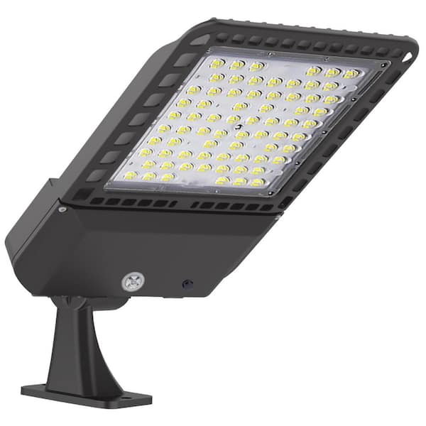 1500-Watt Equivalent Bronze Integrated LED Parking Lot Area Light 300-Watt Direct Arm Mount 5000K Up to 39000 Lumens