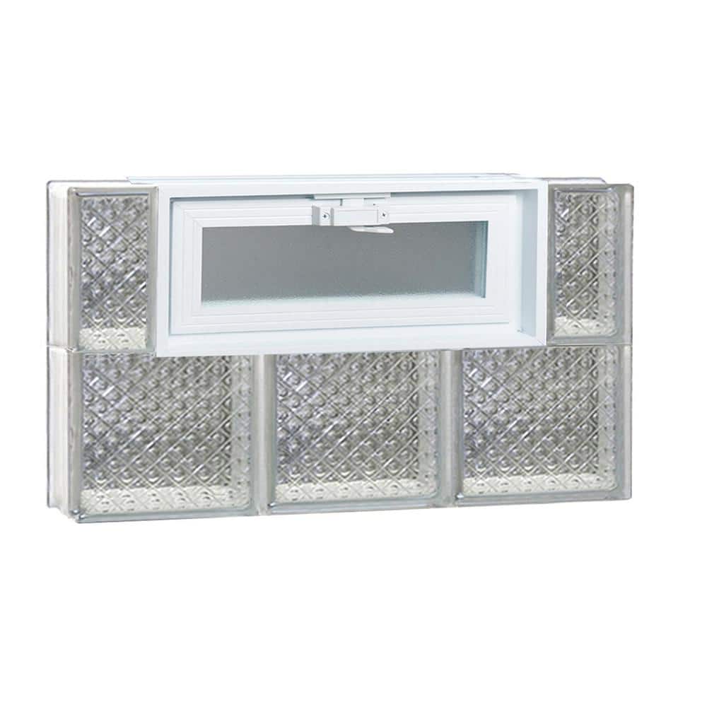 23.25 in. x 15.5 in. x 3.125 in. Frameless Vented Diamond Pattern Glass Block Window price history on PriceWatchPro