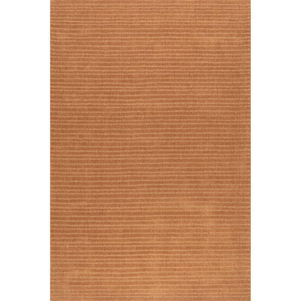 Southwest Rust Handmade Wool Striped 3' x 5' Area Rug