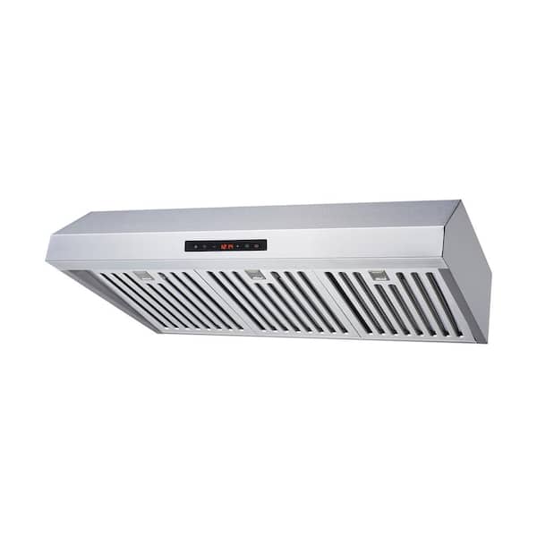 Slant Vent Series 30 in. 1000 CFM Under Cabinet or Wall Mount Range Hood  with Motion Activation in White