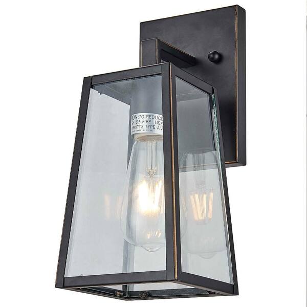 Unbranded Marjorie 1-Light Imperial Black Wall Sconce with No Additional Features