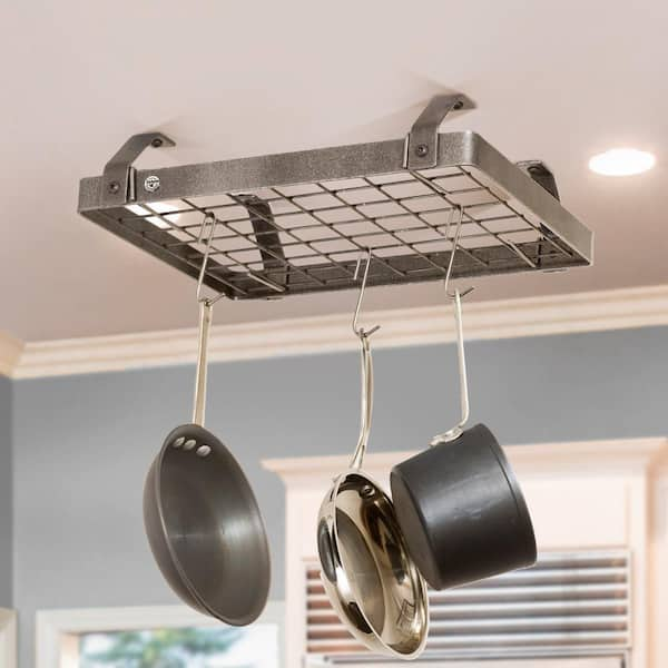 Enclume Low-Ceiling Retro Rectangle Hanging Pot Rack - DR5LC HS