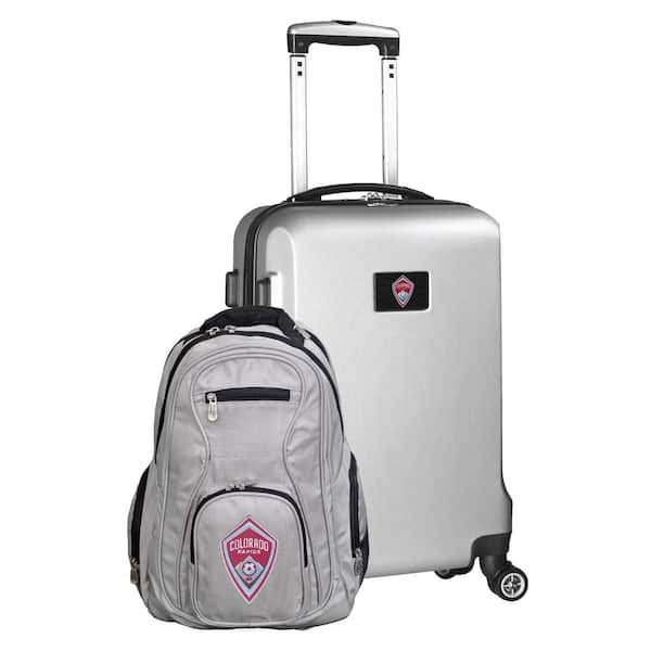 Mojo Colorado Rapids 21 in. Deluxe 2-Piece Backpack and Carry-On Set- Silver