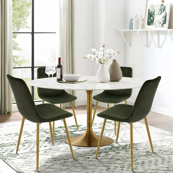 Moss green dining chairs discount