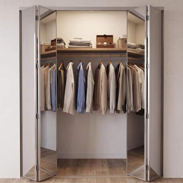 Impact Plus 54 in. x 96 in. Beveled Edge Mirror Solid Core MDF