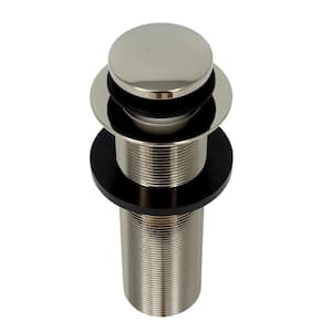 2 in. Extended Push Button Tub Drain Stopper, Polished Nickel