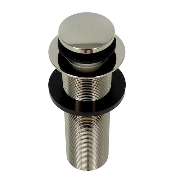 Barclay Products 2 in. Extended Push Button Tub Drain Stopper, Polished Nickel