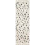 Nieves Moroccan Diamond Tassel Off-White 3 ft. x 10 ft. Runner