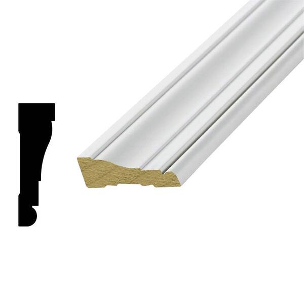 American Wood Moulding WM 376 - 11/16 in. x 2-1/4 in. x 120 in. Primed Finger-Joint Poplar Casing Moulding