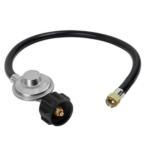 2-Foot Propane Regulator and Hose, QCC-1 LP Gas Replacement for Weber Spirit and Genesis, Blackstone 28 and 36 in