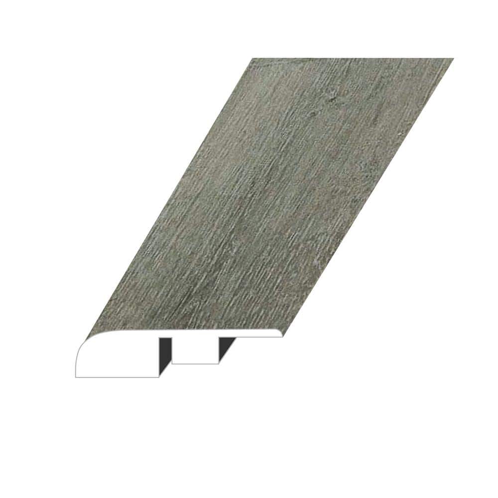 OMNIA Light Onyx 0.6 in. Thick x 1.4 in. W x 94.5 in. L SPC Vinyl End Cap M