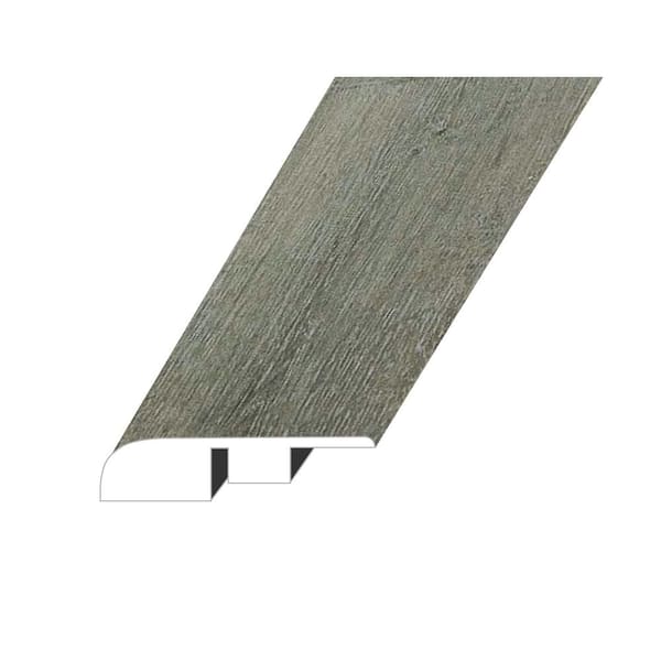 null OMNIA Light Onyx 0.6 in. Thick x 1.4 in. W x 94.5 in. L SPC Vinyl End Cap Molding