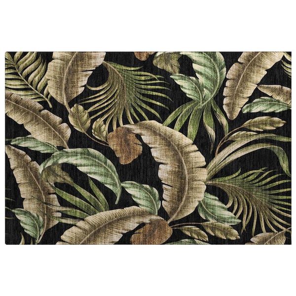 Dream Shag Premium Machine Washable Abstract ADS196 Midnight 2 ft. x 3 ft. Accent Rug