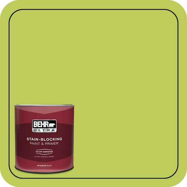BEHR ULTRA 1 qt. #410B-5 Hidden Meadow Extra Durable Flat Interior Paint & Primer