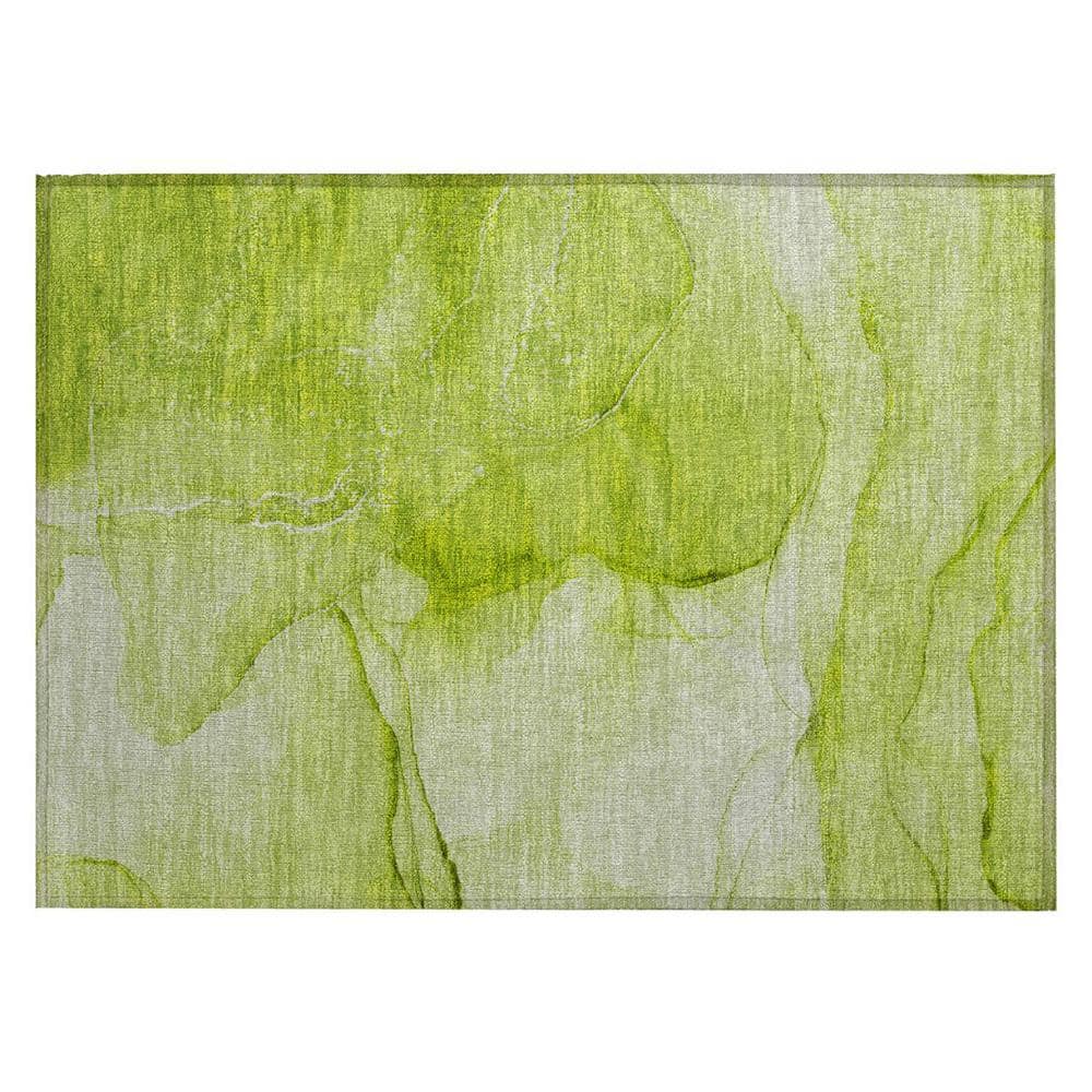 Green 2 ft. x 3 ft. Abstract Indoor/Outdoor Area Rug price history on PriceWatchPro