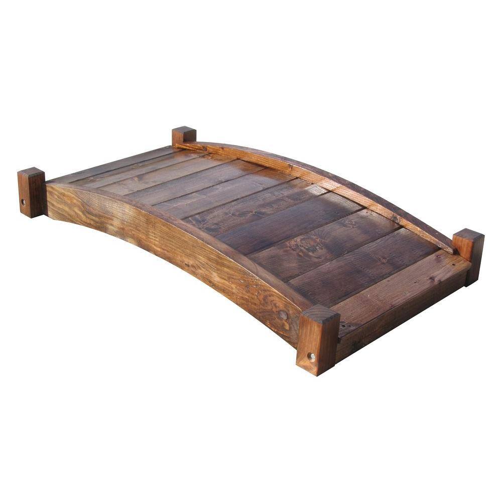 SamsGazebos 4 ft. Treated Zen Garden Bridge Kit Zengardenbridge4t