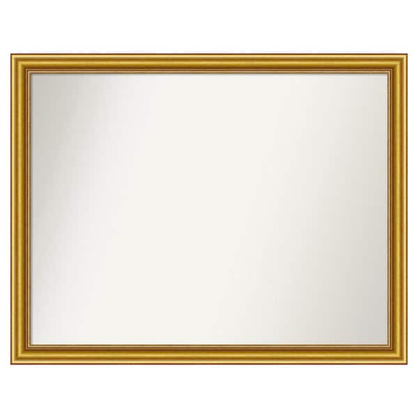Amanti Art Townhouse Gold 41.75 in. x 32.75 in. Custom Non-Beveled Wood Framed Batthroom Vanity Wall Mirror