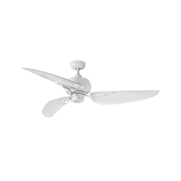 HINKLEY BIMINI 60 in. Indoor/Outdoor Appliance White Ceiling Fan with Remote Control