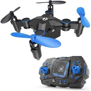 Mini Drone for Kids with 1-Key Takeoff/Landing, 3D Flips, 3-Speeds and Auto Hovering, Easy to Fly, Blue