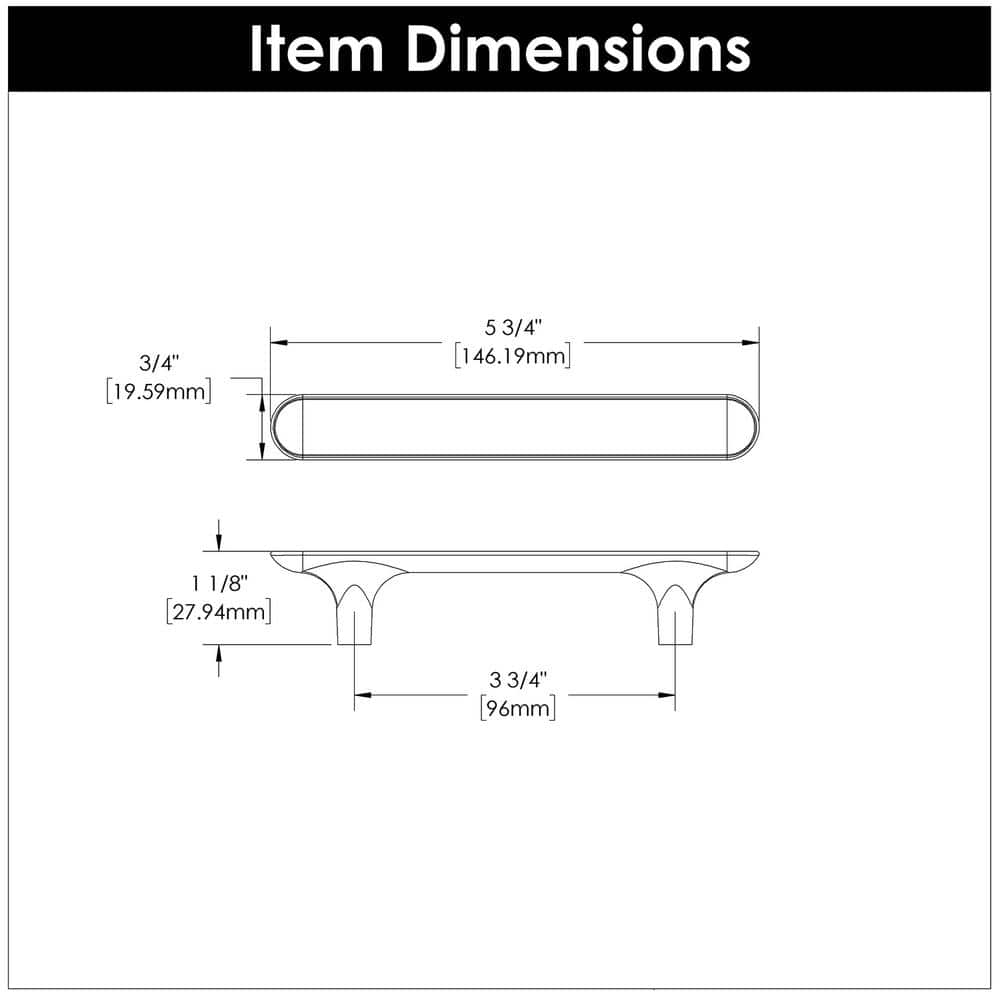 Maven Chrome Solid Core Kitchen Cabinet Handles