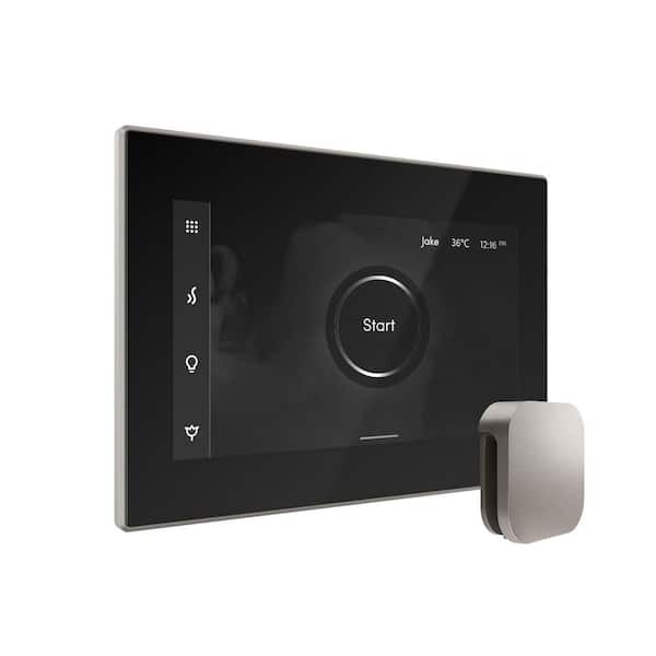 Mr. Steam Bliss Max Steam Shower Control Package with iSteamX Control and Steamhead in Black Brushed Nickel