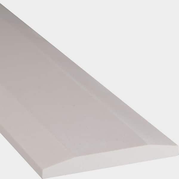 MSI White Double Hollywood 5 in. x 36. in Engineered Marble Threshold Threshold Tile Trim (3 ln. ft./Each)