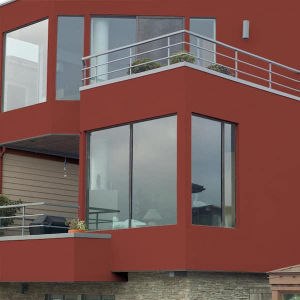 BEHR - 5 gal. #PPU2-17 Morocco Red Flat Interior/Exterior Masonry, Stucco and Brick Paint