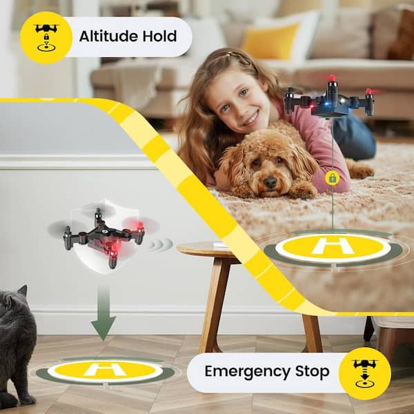 Mini Drone Fileeyn Avec Caméra HD 1080p – Protection Hélices, Lumières LED, Pour Débutants