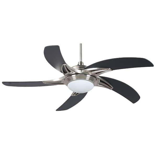 Radionic Hi Tech Stargate 52 in. Stainless Steel Ceiling Fan with Light Kit and 5 Blades