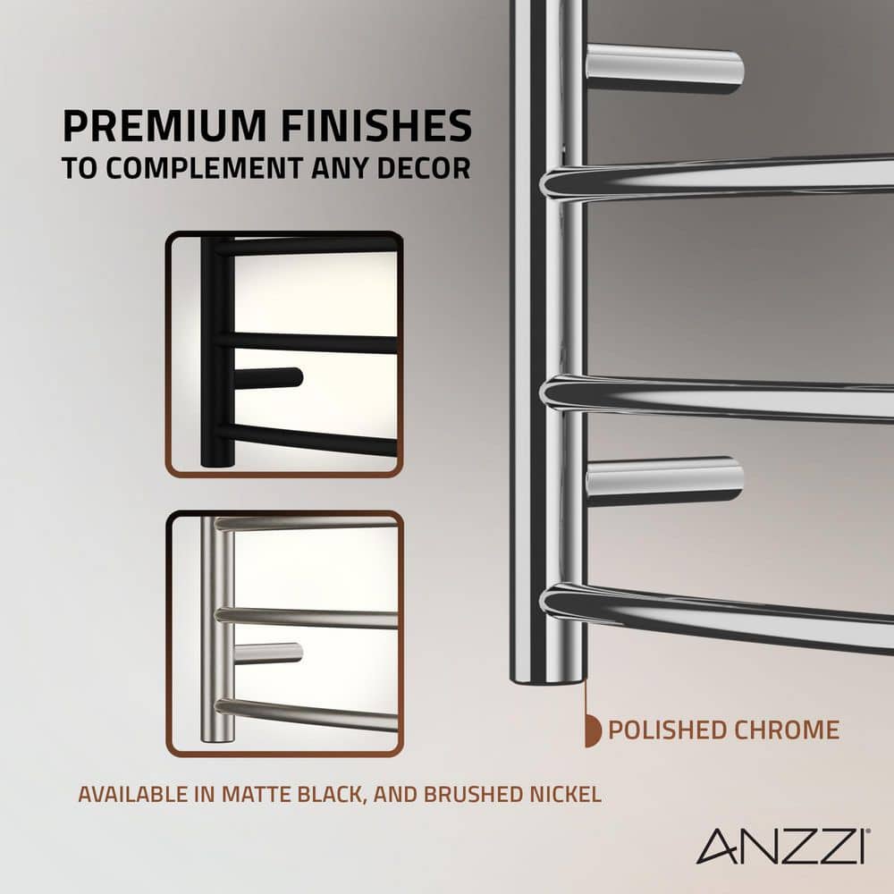 Polished Chrome Stainless Steel Wall Mounted Towel Warmer
