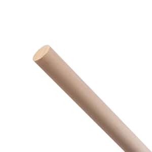 Birch Round Dowel - 36 in. x 1.125 in. - Sanded and Ready for Finishing - Versatile Wooden Rod for DIY Home Projects
