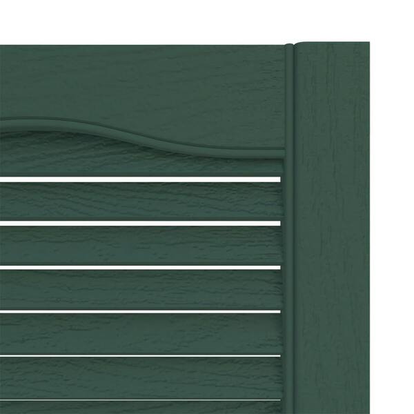 Builders Edge 14.5 in. x 67 in. Louvered Vinyl Exterior