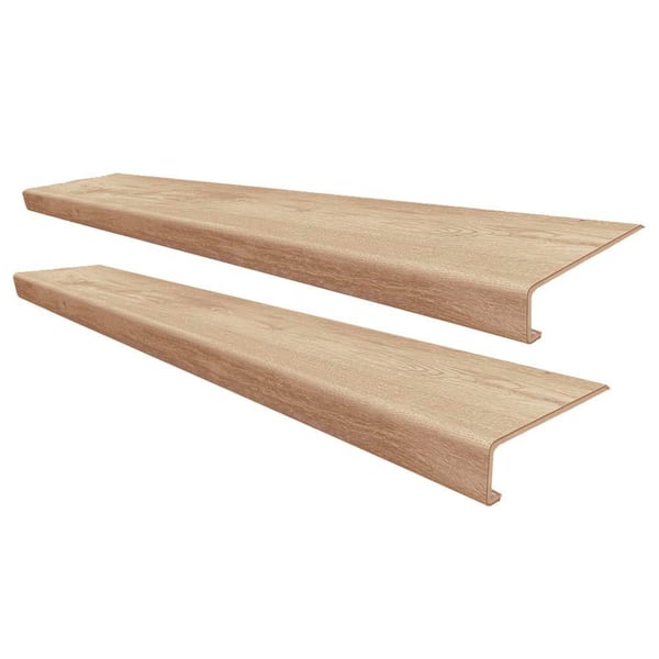 Waukee Mill Maple Stair Tread Molding Square-Exact Match for Lifeproof Floor, 2-Pieces, 46 in. x 7 in. x 6.5 mm T