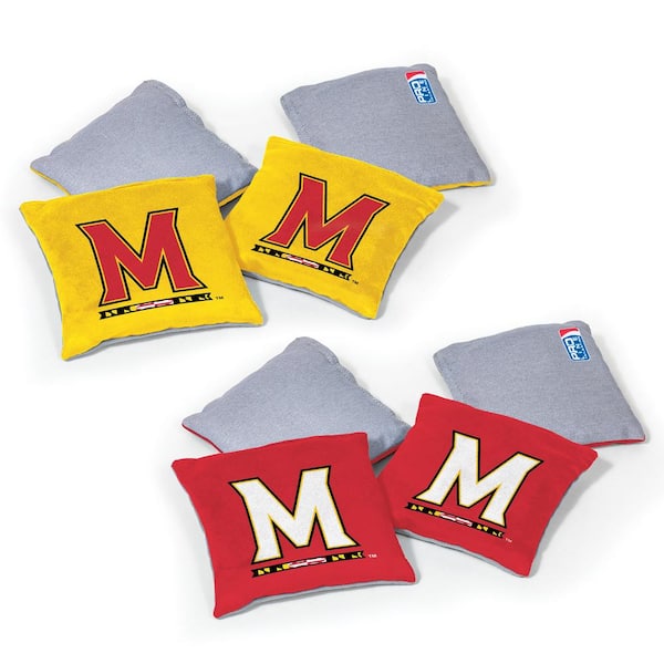 Wild Sports Maryland Terrapins 16 oz. Dual-Sided Bean Bags (8-Pack)