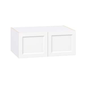 Laramie 36 in. W x 24 in. D x 15 in. H Assembled Wall Bridge Kitchen Cabinet in Painted Bright White