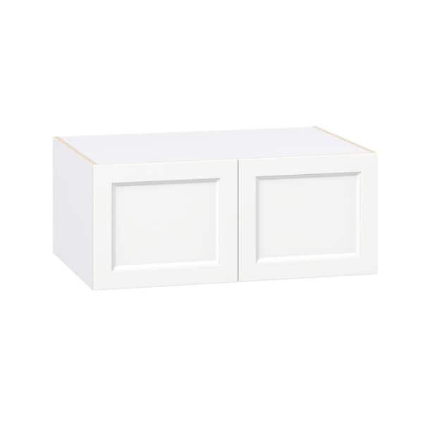 Laramie 36 in. W x 24 in. D x 15 in. H Assembled Wall Bridge Kitchen Cabinet in Painted Bright White