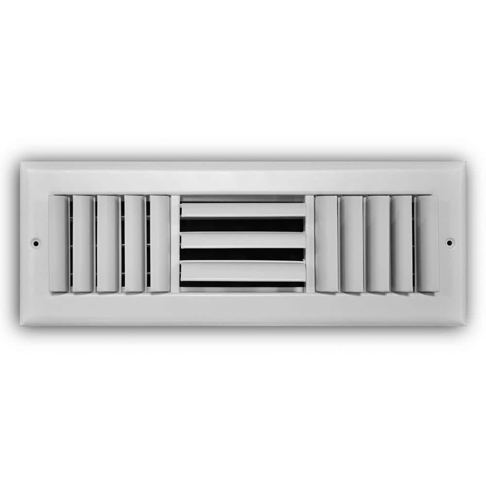 Baseboarders Basic Series 4 ft. Galvanized Steel Easy Slip-On Baseboard Heater Cover in White