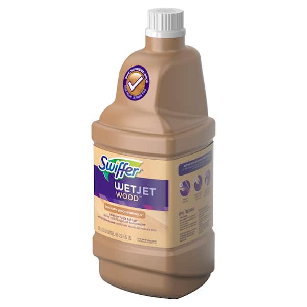 WetJet System Wood Cleaning-Solution Refill with Mopping Pads, Unscented,  1.25 L Bottle - mastersupplyonline