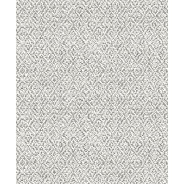 Unbranded Flora Collection Beige Diamond Weave Matte Finish Non-pasted Vinyl on Non-woven Wallpaper Sample