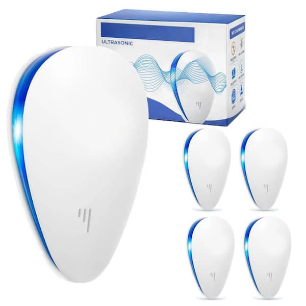 Advanced Electronic Ultrasonic Energy-Saving Indoor Household Rodent and Insect Repellent for Home (5-Pack)