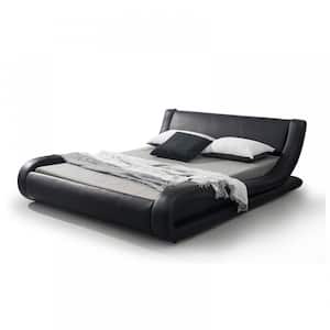 Black Queen Upholstered Bed