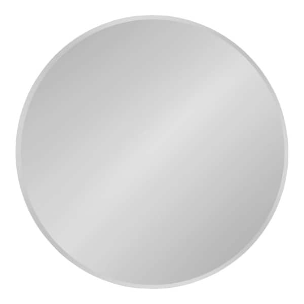 Kate and Laurel Medium Round Beveled Glass Mirror (26 in. H x 26 in. W)