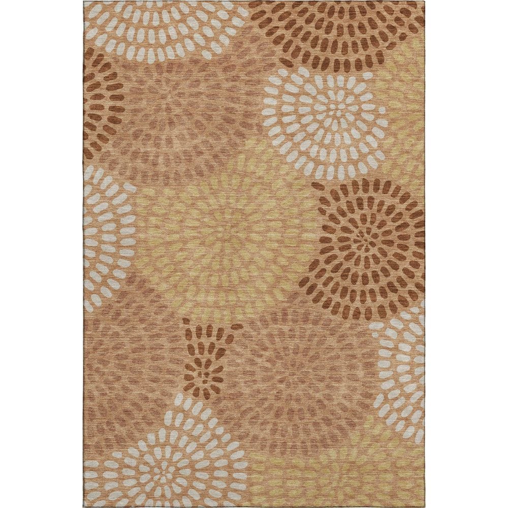 Mayfield Premium Machine Washable Abstract AMF2492 Copper 8 ft. x 10 ft. Area Rug price history on PriceWatchPro