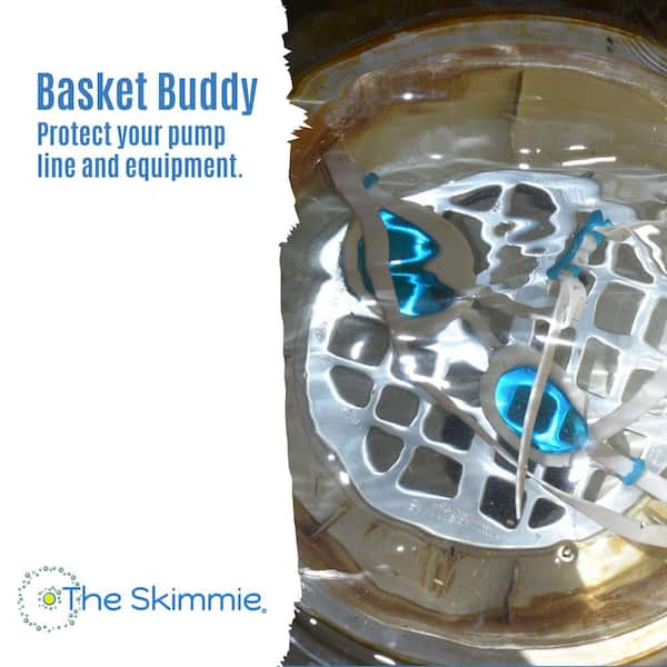 The Skimmie Basket Buddy Grate Keeps Debris from Pump Line - Sacrificial Aluminum Anode Grate Helps Prevent Pool Equipment Corrosion
