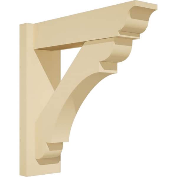 Ekena Millwork Olympic 5 in. W x 18 in. H x 18 in. D Signature Urethane Polyurethane Outlooker with Traditional Ends