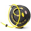 Stark 100 ft. x 3/8 in. Retractable All-Weather Rubber Air Hose Reel with Auto  Rewind, 1/4 in. NPT 43551-H1 - The Home Depot