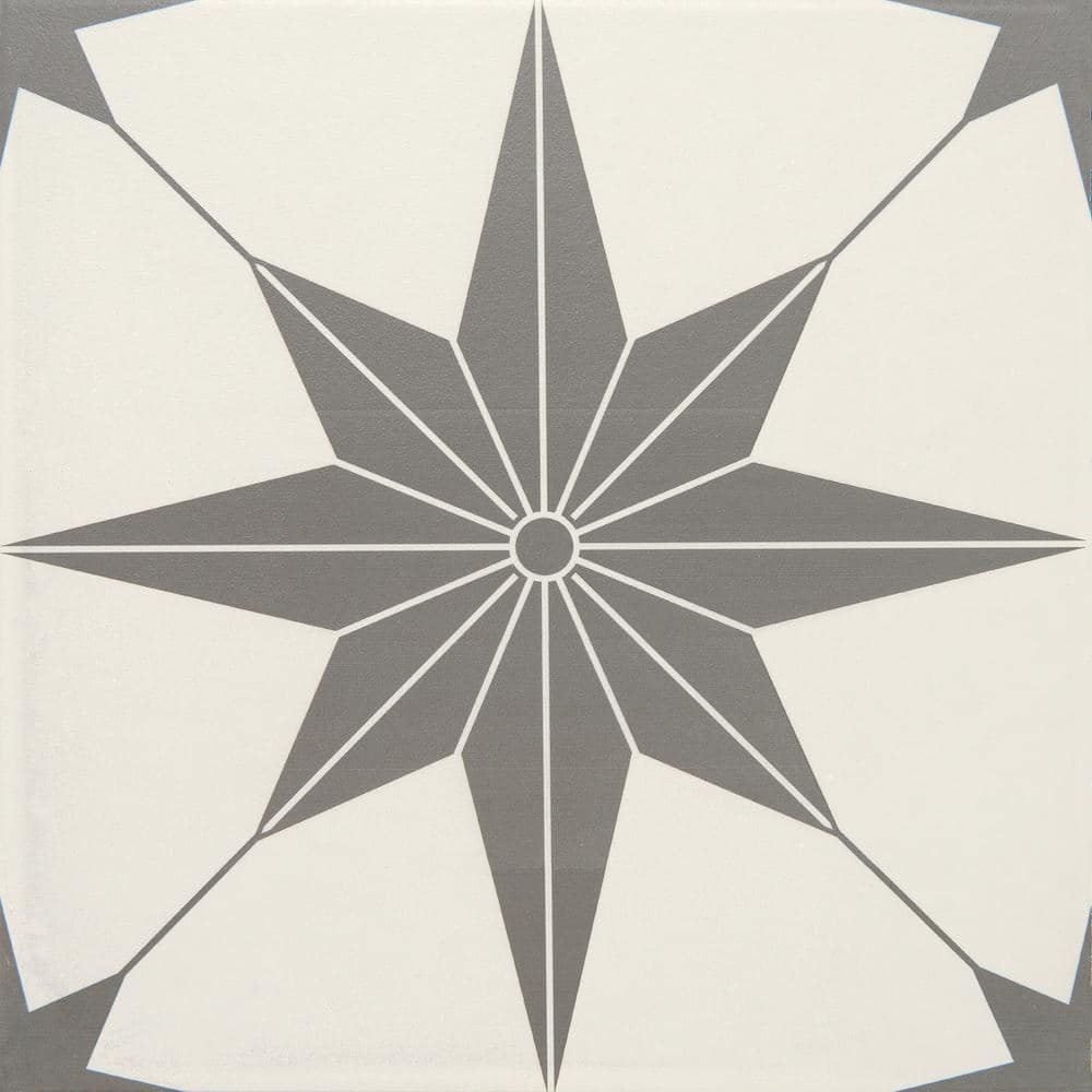 Memoir Jewel Black 6 in. x 6 in. Glazed Ceramic Floor and Wall Tile Sample price history on PriceWatchPro