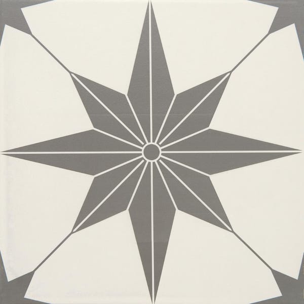 Daltile Memoir Jewel Black 12 in. x 12 in. Glazed Ceramic Floor and Wall Tile (16.49 sq.ft./case)
